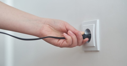 plugging into outlet