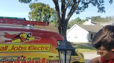 Light Post Installation Photo